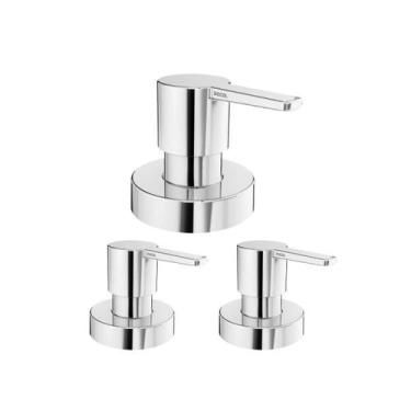 Imagem de Kit 3 Acabamento P/ Registro Gali 1/2, 3/4 E 1 Docol