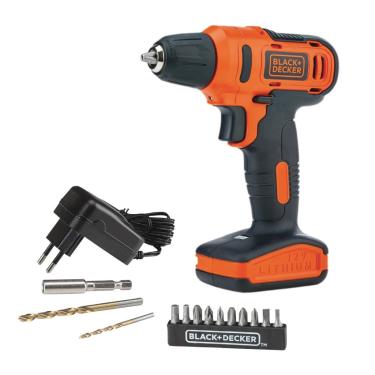 Imagem de Furadeira e Parafusadeira 3/8 12V 13 Acessórios Black+Decker