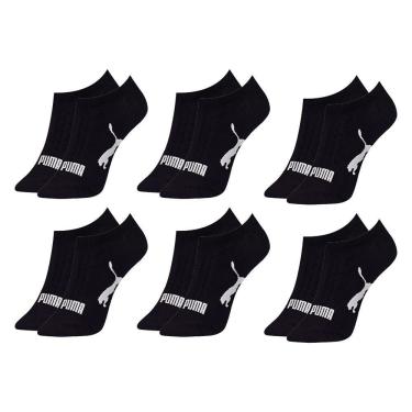 Imagem de Kit 6 Pares de Meias Puma Sapatilha Esportiva Feminina