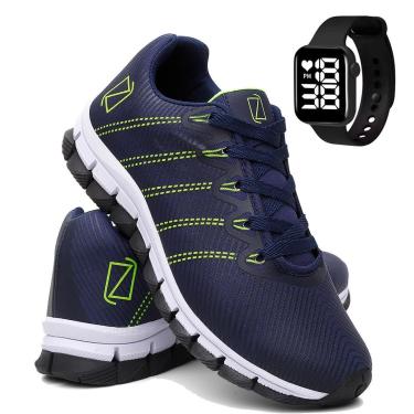 Imagem de Tênis Para Corrida e Academia Masculino Super Leve e Macio com Relógio Digital-Masculino