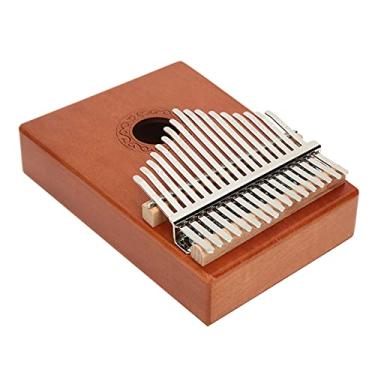 Imagem de Domary 17 Key Kalimba Mahogany Mini Brinquedo de Instrumento Musical Portátil para Aniversário