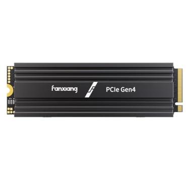 Imagem de fanxiang NVMe M.2 SSD 4TB com dissipador de calor de até 7300 MB/, PCIe Gen4x4 2280 NVMe 1.4, TLC SSD com cache SLC, unidades de estado sólido internas para laptop PS5 Gamer S880R
