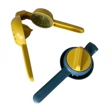 Imagem de Espremedor de Limão e Laranja Manual com Sistema Giratório Prático Suco de Fruta(AMARELO)