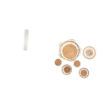 Imagem de Fenteer Abajur de Pé para Sala de Estar com Ornamentos Decorativos Exclusivos de Arte de Parede em Vime para Quarto, Corredor, Café, Sala de Chá