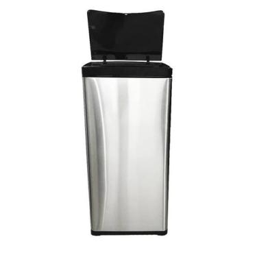 Imagem de Lixeira Cozinha Automática Sensor Aço Inox 50 Litros Premium - STILLUS