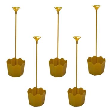 Imagem de Centro De Mesa Aniversário Cachepot Suporte Balão Ki Dourado