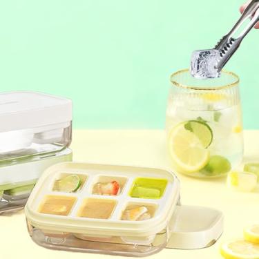 Imagem de Bandeja para cubos de gelo, mini uísque de fácil enchimento, fácil de liberar, serve para pequenos moldes de gelo, bandeja de gelo para coquetéis e bandeja de bebidas para freezer
