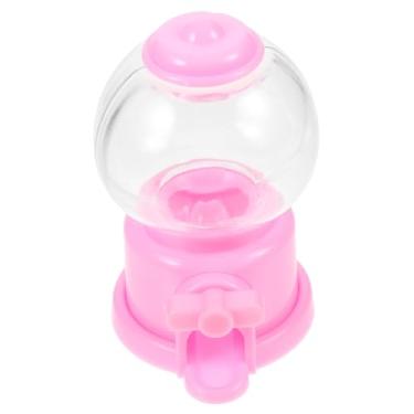 Imagem de Mini máquina de chiclete de plástico, dispensador de doces, lembrancinha de festa, apanhador de chicletes para aniversários e eventos, inclui chicletes