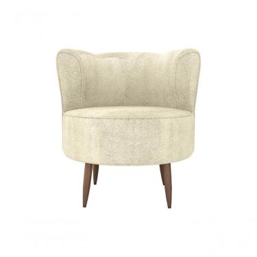 Imagem de Poltrona Decorativa Savana 1 Lugar Boucle Bege Matrix