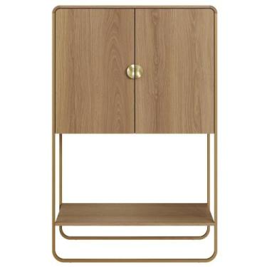 Imagem de Balcao Cafe Bar Organico 2 Portas 90 Cm 28069 Artesano Hanover Dourado
