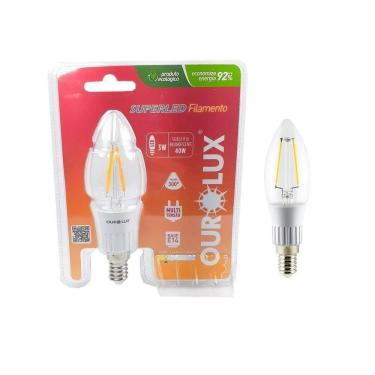 Imagem de Lâmpada Filamento 3W Luz Branca Led - Ourolux