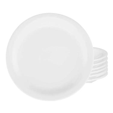 Imagem de Jogo De Pratos Rasos 6 Peças 26Cm Branco Gourmet Pró Oxford