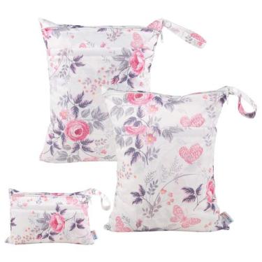 Imagem de Sacos úmidos e secos para fraldas de pano para bebês ALVABABY à prova 
