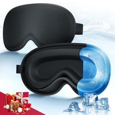 Imagem de Máscara de olhos com gel refrescante Luguiic 3D Máscara reutilizável p