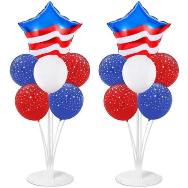 Imagem de Kit de suporte para balões de mesa, 4 de julho, conjuntos de 2 de julh