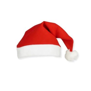 Imagem de 01 Gorro Gorrinho Touca Natal De Papai e Mamãe Noel Feltro