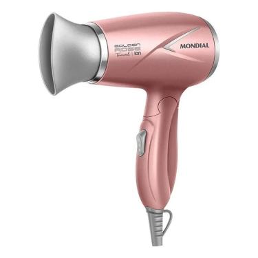 Imagem de 2X Secador De Cabelos Travel Golden Rose Mondial Sc-47-Gr