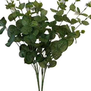 Imagem de Bambu Artificial, Bambu Da Sorte Natural, Eucalípto Artificial Verde, 45cm(Verde escuro,Unidade)