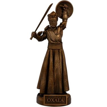 Imagem de Estátua Oxalá Umbanda Candomblé - Orixá Obatalá - Versão 2 (Cor Cobre Antigo)