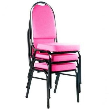 Imagem de 03 Cadeiras Para Hotel E Auditório Linha Hotel Rosa
