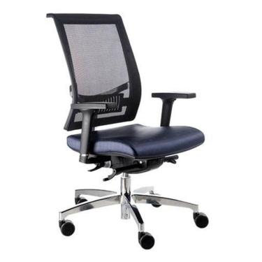 Imagem de Cadeira Diretor Com Encosto Tela Mesh Net Design Preto