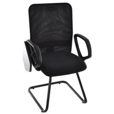 Imagem de Cadeira Diretor Universitária Base Fixa Linha Tela Mesh Preto