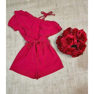 Imagem de macaquinho infantil menina modinha mini diva blogueirinha moda festa -