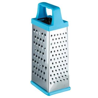 Imagem de Ralador De Cozinha Inox 4 Lados Retangular Queijos Vegetais