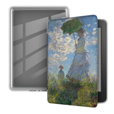 Imagem de Akacy Capa transparente e macia com estampa pintada para Kindle paperwhite 15.2 cm 11th Case, leve e segura para água, capa protetora dobrável geração 2022/2024 versão (14)