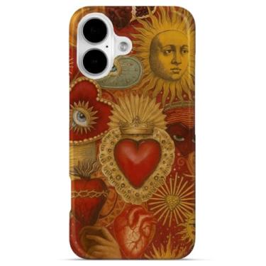 Imagem de GEQCDBN Capa protetora para iPhone 16, capa protetora de TPU (poliuretano termoplástico) à prova de choque e estética para mulheres e meninas de 6,1 polegadas