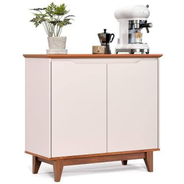 Imagem de Buffet 02 Portas Sem Gaveta Flow Off White Com Freijo