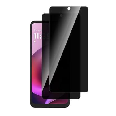 Imagem de PUKMCX Pacote com 2 protetores de tela para Motolora Moto G (2026), vidro temperado anti-espião, ultra HD, sem bolhas, antiarranhões para Moto G (2026), fácil instalação, compatível com capas