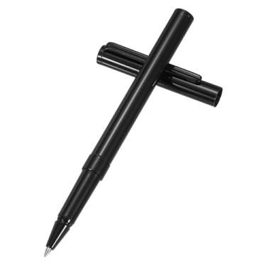 Imagem de PATIKIL Caneta esferográfica de metal luxuosa, 0,5 mm, tinta preta, esferográfica, luxo, artesanato, presente para homens e mulheres, escrita, assinatura de escritório, preta