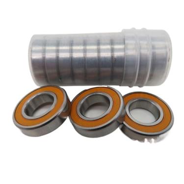 Imagem de Power Transmission Products 6901rs 6702rs 6902rs 6802rs 6803rs Rolamento de esferas profundo ABEC-3 10PCS RC Car Trucks Racing Hobby Ball Bearings 2RS para rolamentos de esferas de 1/10 1/8 (laranja