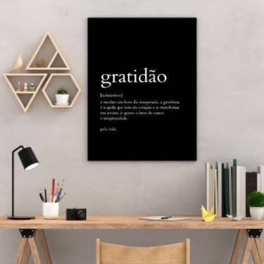 Imagem de Quadro Decorativo Definição De Gratidão 45X34Cm - Quadros On-Line