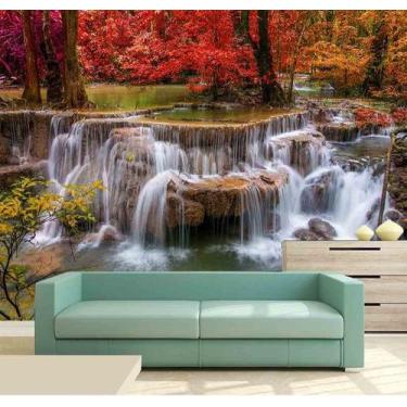 Imagem de Papel Parede Painel Fotográfico Cachoeira 3D 3,75M² Na 020 - Voce Deco
