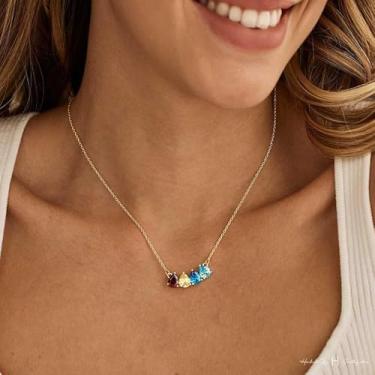 Imagem de 1 lindo colar geométrico com pingente de resina incrustada de diamante em forma de lágrima, adequado para uso diário feminino, encontros, danças, festas, férias e atividades ao ar livre, aniversários.