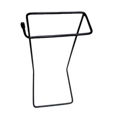 Imagem de Suporte Toalha de Bancada Banheiro Lavabo Rosto Toalheiro Pia suporte para toalha banheiro Organizador Essencial para Banheiro, Lavabo e Cozinha (Preto)