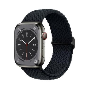 Imagem de Pulseira De Elástico Trançado Solo Loop Para Apple Watch De 45mm 44mm 