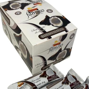 Imagem de Barrinha de fruta Coco Famoso com Cobertura de Chocolate Meio Amargo – Sem Adição de Açúcar – Display 25 Unidades 21g