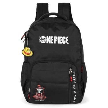 Imagem de Mochila Escolar Menino Bolsa Juvenil Reforçada One Piece - Luxcel, Pre