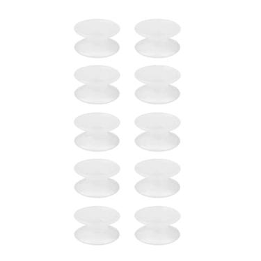 Imagem de GLOGLOW Ventosas de Dupla Face, Silicone Transparente de 0,8 Polegadas, Pacote Com 10, para Tampo de Mesa de Vidro de Aquário e Tanque de Peixes