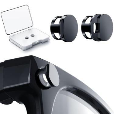 Imagem de Pacote com 2 capas com bloqueio de luz LED para acessórios Ray Ban Meta, compatível com óculos inteligentes Wayfarer/Skyler/Headliner, bloqueador de luz ajustável, capa de privacidade leve