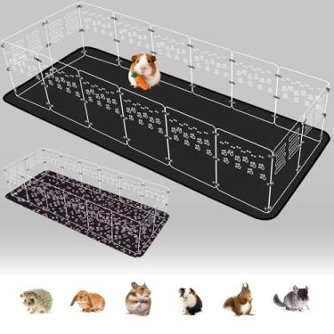 Imagem de Gaiola acrílica para porquinhos-da-índia, 182 cm C x 60 cm L x 40 A, com tapete impermeável, elevado, também para coelhos, codornas de botão, ouriços, furões e outros animais pequenos.