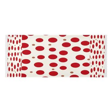 Imagem de Wassud Capas de lavadora e secadora de pontos vermelhos, protetor de lavadora com sacos de armazenamento, capa de geladeira à prova de poeira com bolsos para lavanderia doméstica, cozinha, 120 x 55 cm