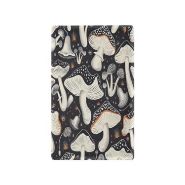 Imagem de Wassud Placa de cobertura de interruptor de luz, capas de tomadas duplas, placa de parede, cogumelo preto, decoração de casa, sala de estar, quarto, decoração