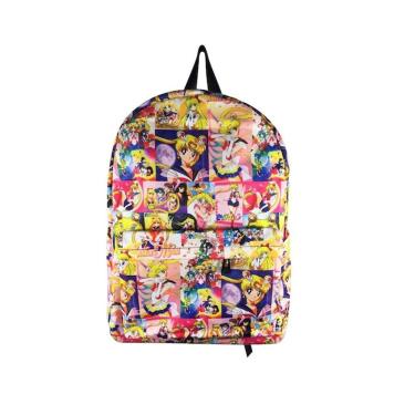Imagem de Mochila escolar infantil Sailor Moon 30x15x45cm PU