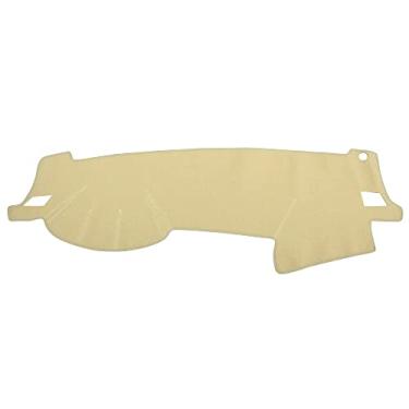 Imagem de X AUTOHAUX Capa de painel de carro bege poliéster antiderrapante tapete protetor à prova de sol para Subaru Legacy Outback 2005-2009