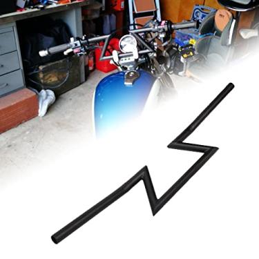 Imagem de Barra de guidão para motocicleta de 22 mm, preto, universal, 22 mm, barras de mão para Harley Sportster XL 883 1200 Cruiser Bobber Chopper personalizado, Softail Dyna Tour Glide Road Yamaha Suzuki Honda KawasakiYSMOTO preto S151114011