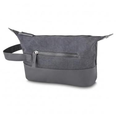 Imagem de Necessaire Multiuso All Gray Com Bolso Extras Lateral Com Alça de Mão